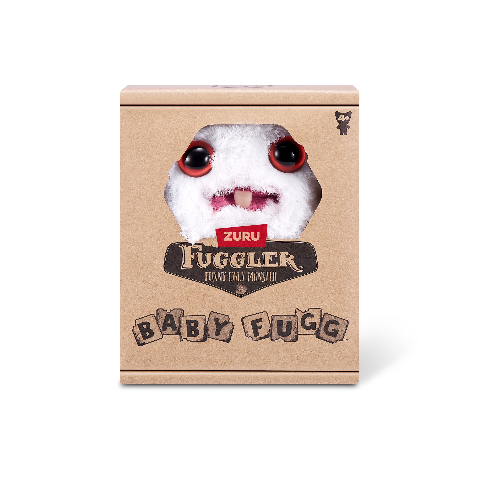 Fuggler™ Baby Fugg™ 3.5" White Rabid Rabbit Funny Ugly Monster Soft Plush